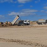 Progress of soil stabilization and backfilling